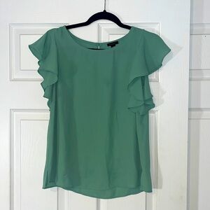 AnnTaylor Green Blouse